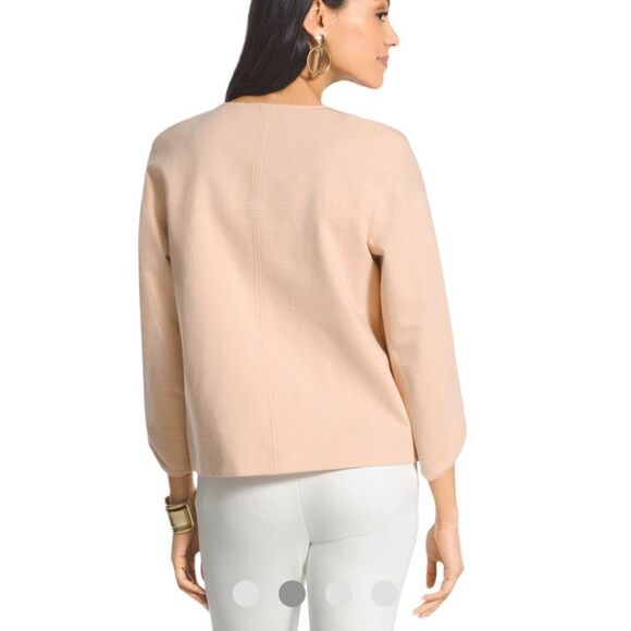 Chico’s BLACK LABEL Slub Cropped Jacket - Picture 6 of 11